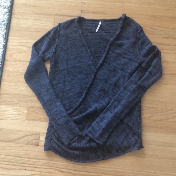 FREE People Gotham Faux Wrap Sweater - Picture 3 of 14